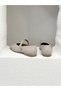 25Y1387 Buckle Detail Genuine Leather Cut Toe Ballet Shoes for Women - 5