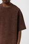 Washable Basic Oversize T-Shirt Brown - 6