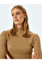 Stand Collar Slim Fit Long Sleeve Basic Knitwear Sweater