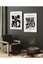 Double Wooden Framed Painting, 2 Piece Poster Painting, Ikili082-30X40 - 2
