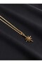 8-Cornered Star Gold Color Elegant Necklace – Stylish Women's Jewelry with Sparkling Stone Detail - 4