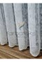 Farbateks Planting Rain Plain Plain White Colored Ironing Ask 2 Layer Pleated Tulle Curtain - 6