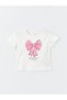Crew Neck Printed Short Sleeve Baby Girl T-Shirt