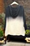 Batik patterned hooded mesh garnished jacket - 2