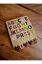 Masal Alphabet Puzzle, Turkish Alphabet, Wooden Find-And-Insert Puzzle, Colorful Educational Puzzle, Letter Learning