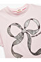 Cotton Bow Printed Crew Neck Short Sleeve T-Shirt - 3