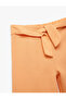 Linen Blend Loose Leg Trousers with Tie Belt Detail - 3