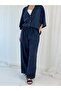 Design Shorts Lined Loose Pants Women's Midnight Blue - 3