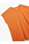 Short Sleeve Crew Neck Sports T-Shirt with Stitching Detail - 3