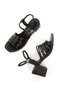 Mia100-Tpk-1115 Casual Evening Daily-Wedding-Leisure-Holiday Black Crinkled Patent Leather Heeled Shoes