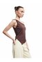 Sleeveless Asymmetrical Wrap Single Shoulder Blouse - 3