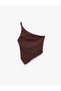 Sleeveless Asymmetrical Wrap Single Shoulder Blouse - 4