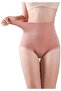 Women's Seamless High Waist Tummy Control Panty,Free Size (Black/Pink) - 4