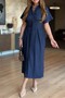 Jean Plied Shirt Dress 4S771 - 4