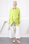 Pistachio Green Side Tie Modal Tunic - 2