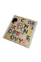 Dream Felt Covered Alphabet Puzzle, Turkish Alphabet, Wooden Find-And-Insert Puzzle, Educational Puzzle, Letter Learning - 8