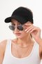 Knitwear Visor Hat with Hair Stickers - 5