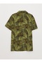 Lcw Kids Green Print Short Sleeve Boy Shirt - 2