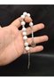 11-Piece Zaza Model White Natural Stone Havlit Prayer Beads - 3