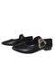 Women's Flats Black Buckle Lightweight Comfortable Stylish Business Office Daily Shoes - 4
