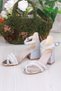 352091 Stone Detailed Heeled Girl's Evening Dress Shoes - 3