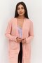 Women Textured Long Sleeves Robe, Pink - 2