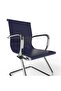 Modern UL UT-C031V Visitor Chair Ergonomic PU Chair with Fixed Armrest - Blue - 7
