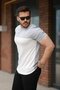 Dressify Women’S Fashion Men's Fragmented Color Short Sleeve T-Shirt - 3