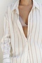 Priskiana Lace-Up Taupe Trousers Shirt Set - 7