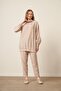 Women's Modal Trousers Suit Beige 30716 - 2