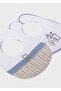 مريلة أطفال مقاومة للماء مكونة من قطعتين باللون الأزرق 9877 - 2