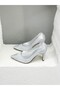 25Y4898 Stone Tul Detail 9cm Thin Heel Stiletto Shoes Women - 2