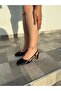 Caylin Thick Heeled Black Women's Shoes - 7