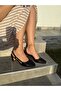 Caylin Thick Heeled Black Women's Shoes - 6