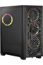 علبة Lander 501 RGB سوداء ATX