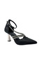 Kindep Kampala Stone Piping Detailed Women's Heeled Shoes Black - 2