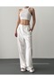 Wide Leg Cotton Trousers - 3