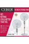 16 Inch Stand Fan With Powerful 5 Blades 60 W CYSF1735 White - 2