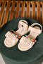 Elen Gathered Bead Detailed Women's Sandals - 3