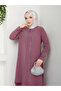Anne Model Full Size Comfortable Fit Striped Patterned Stone Women's Dress 2024 - 5