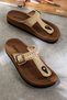 Women's Extra Comfortable Flip Flops, Women's Daily Slippers, Beach Slippers - 5