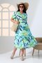 WOMEN'S SUMMER SHORT SLEEVE VISCOSE RUBBERED POCKET DRESS LIKAPA