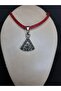 Women's Authentic "Allah" Written Leather Drawstring Silver Color Bracelet - 2