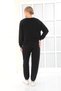 Embroidered Women's Legs with Elastic Relaxed Casual Set - 4