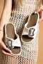 Shiny Stone Buckle Women's Non-Slip Soft Orthopedic Sole Daily Slippers