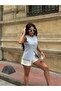 Women's Gold Button Detailed Linen Vest - 3
