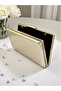 New Model Gold Color Shiny Patterned Chain Strap Handle Women's Evening Dress Bag Wedding Engagement Graduation - 5