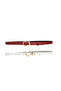 100% Genuine Leather Set of 2 Gold Color Set Buckle 2cm Women's Belt Red, White _ Lock_Gold - 7