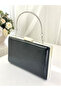 New Model Black Color Shiny Patterned Chain Strap Handle Women's Evening Dress Bag