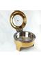 5.8 L Golden Wedding Chafing Dish Counter Top Buffet Set Stainless Steel Round Hydraulic Food Warmer - 4